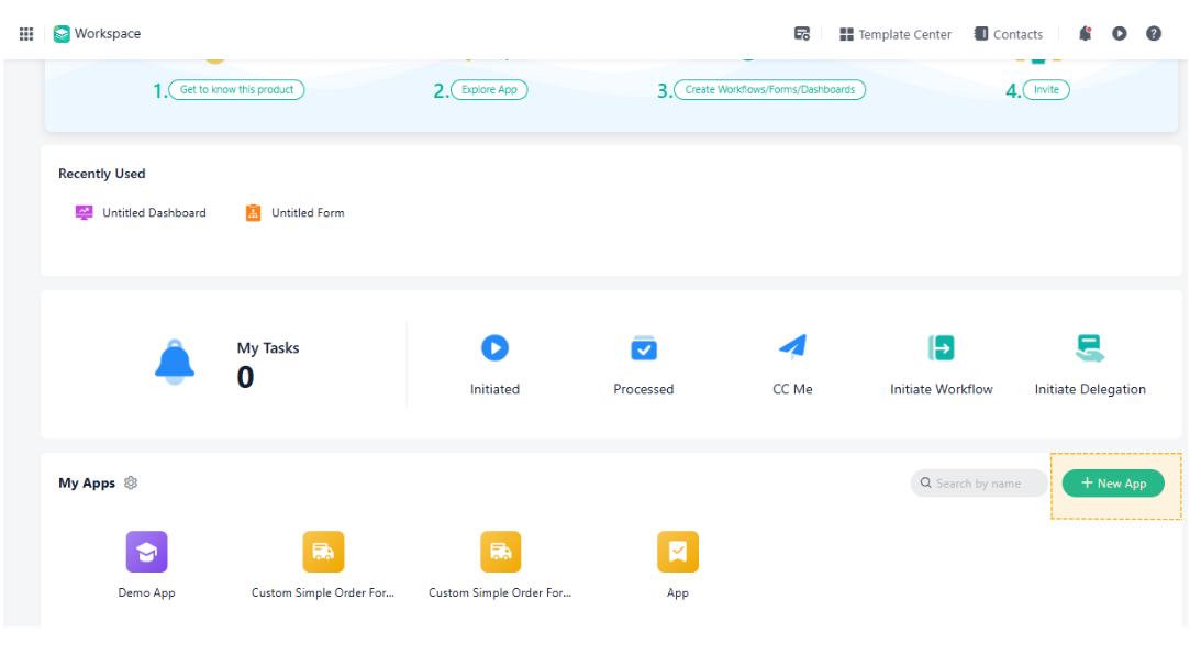 Create A New App