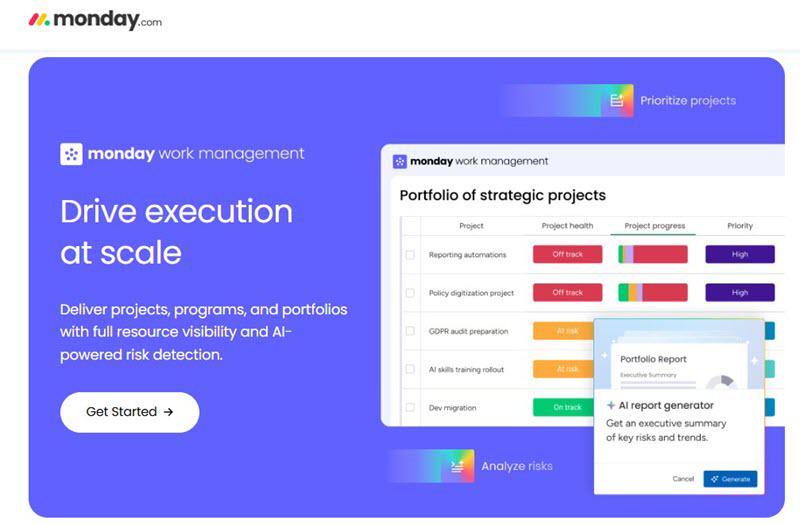 Monday – Best for Visual Team Workflows