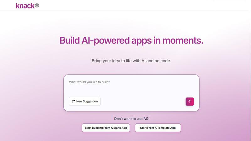 Knack – Best for Data-Powered Web Apps