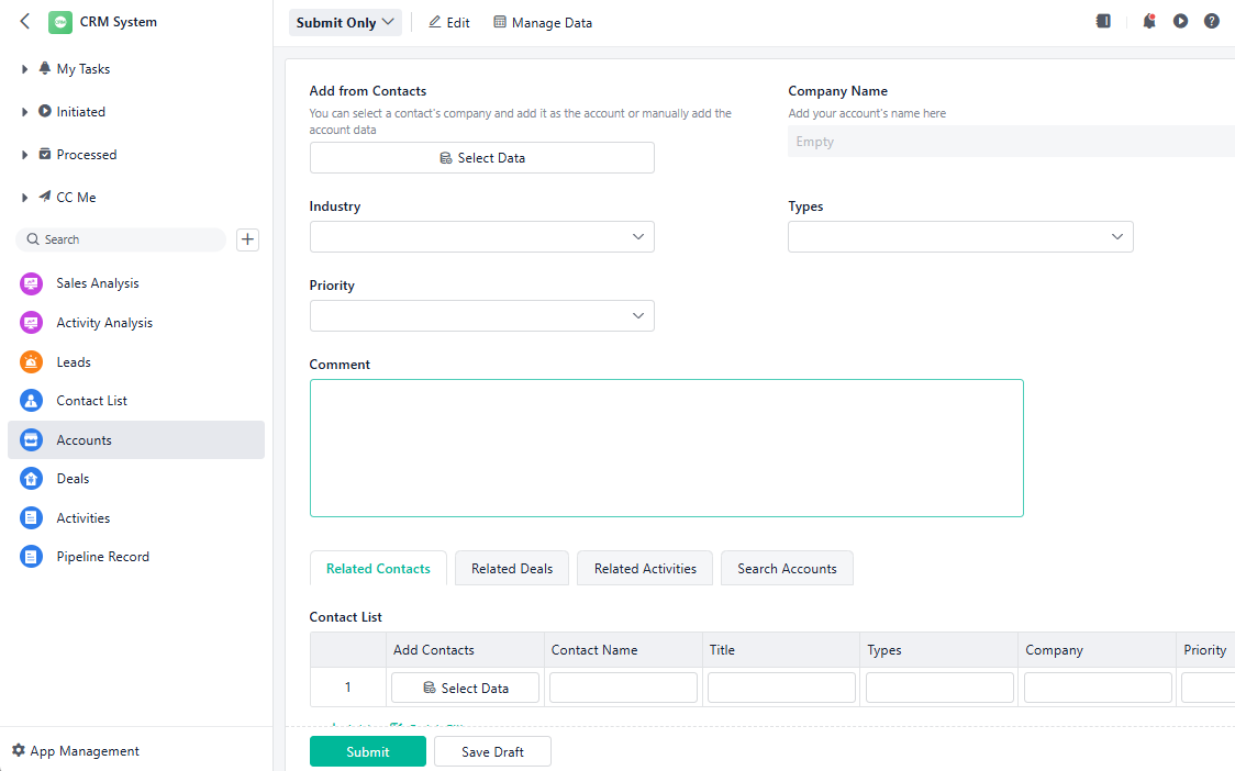 Build CRM System with Jodoo