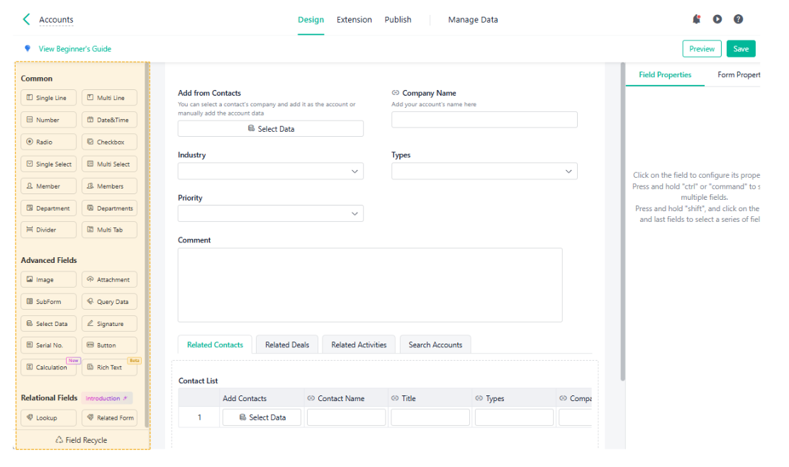 Create CRM System with No Code